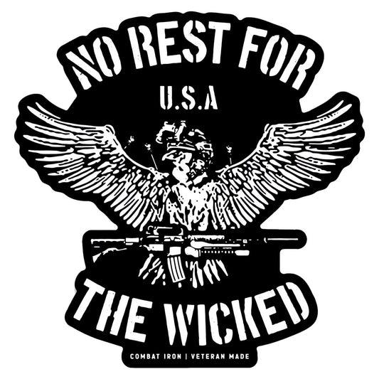 No Rest For The Wicked Decal Sticker
