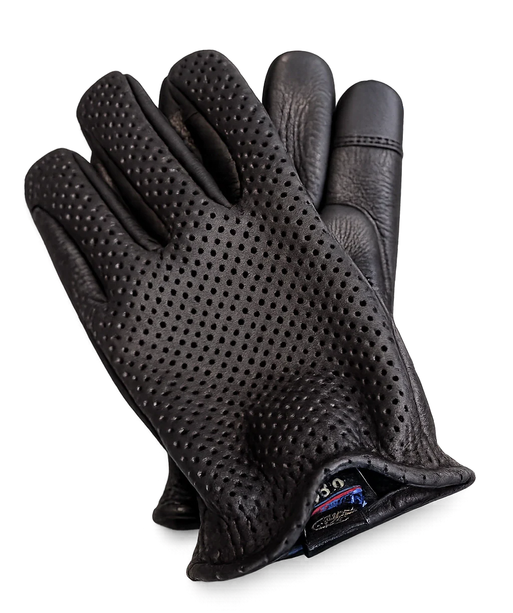 Ventilated Touchscreen Deerskin Gloves