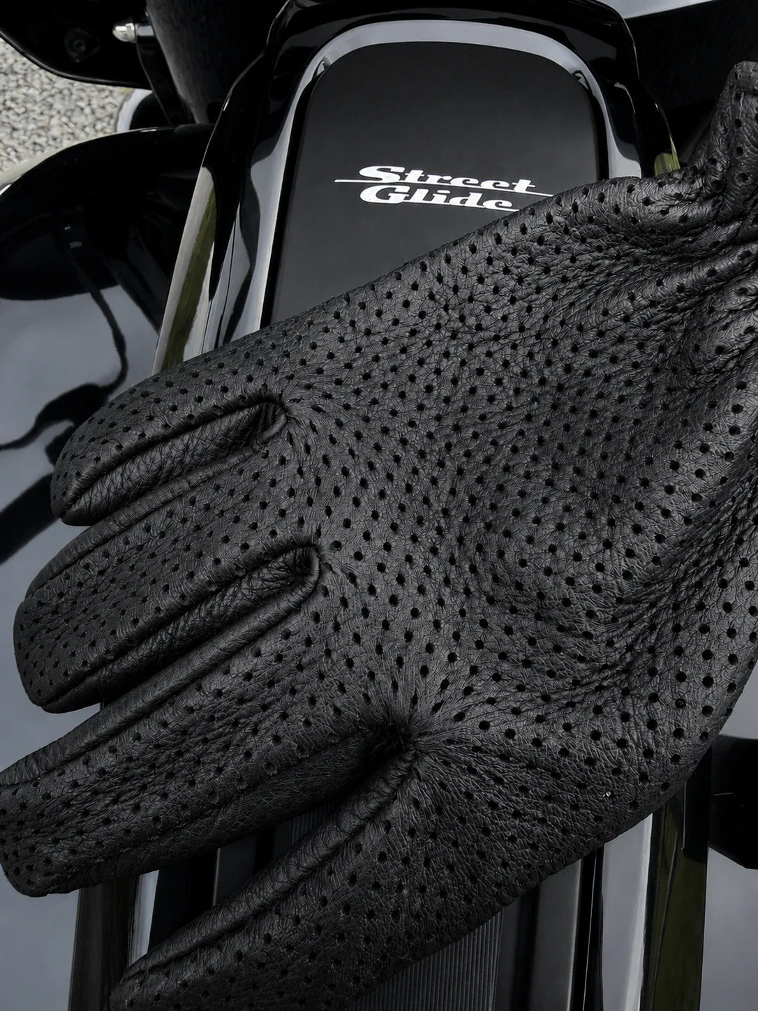 Ventilated Touchscreen Deerskin Gloves