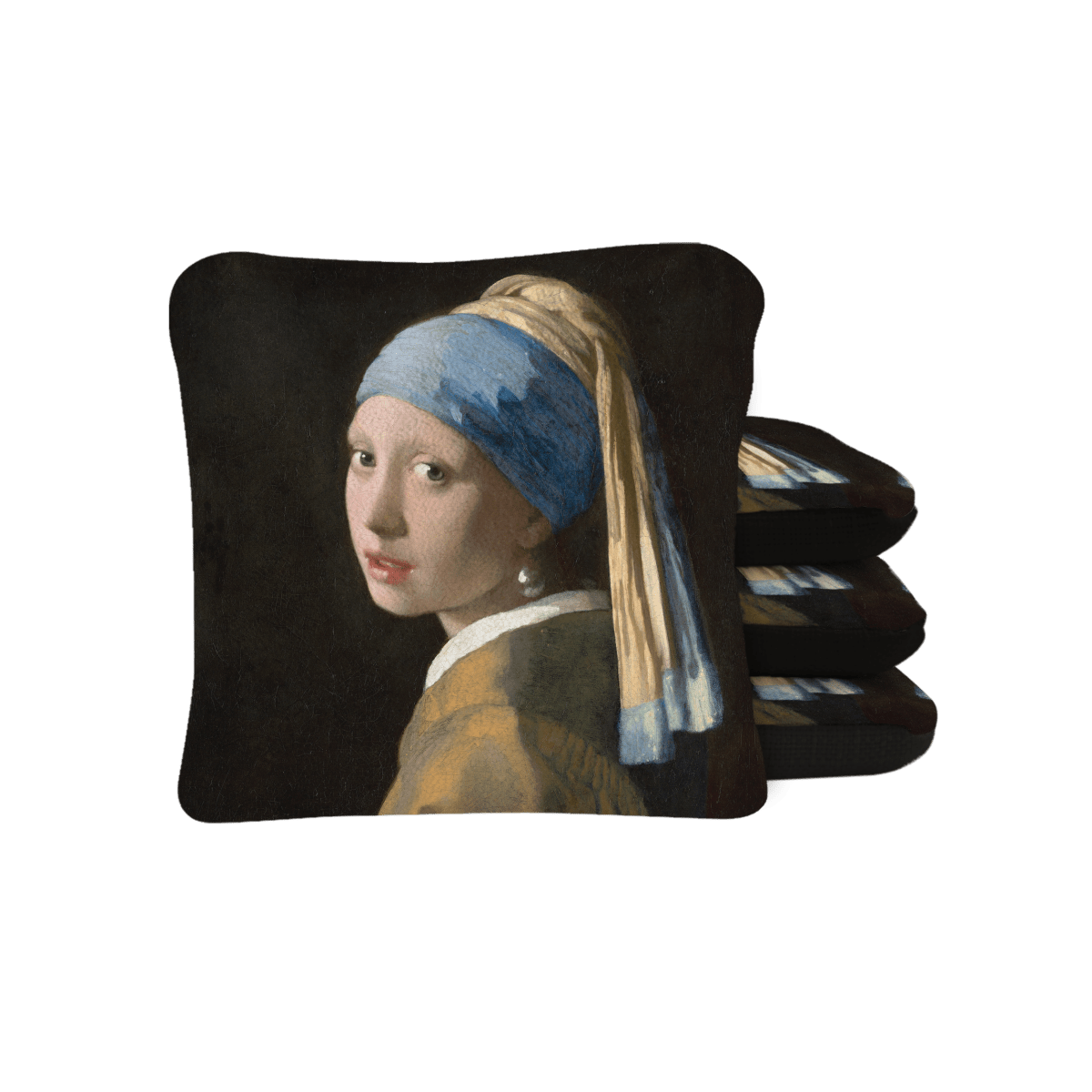 Vermeer's Girl With Pearl Earring Synergy Pro Cornhole Bags