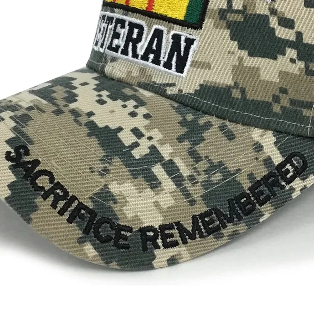 VIETNAM VET DIGITAL CAMO HAT (CAMO)