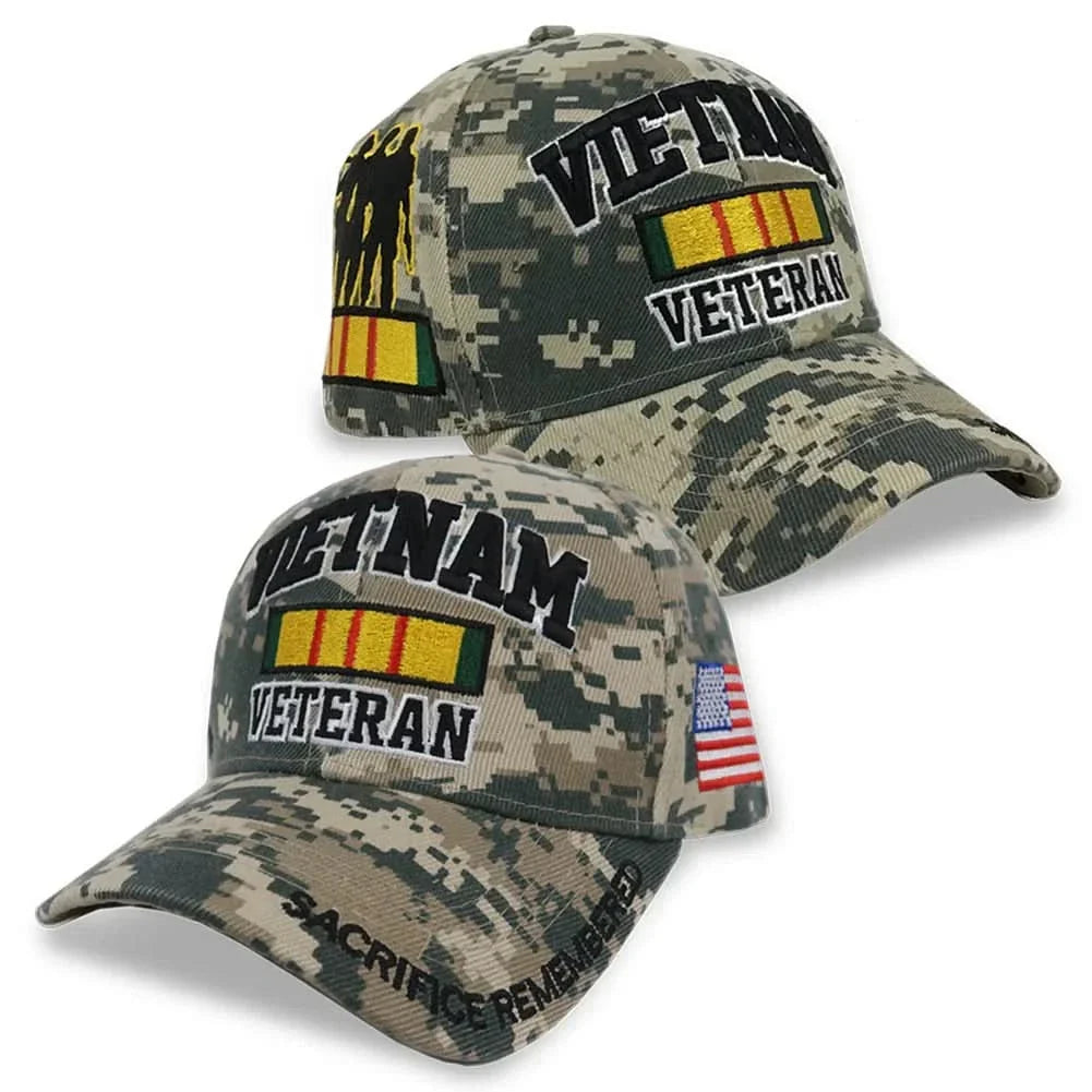 VIETNAM VET DIGITAL CAMO HAT (CAMO)