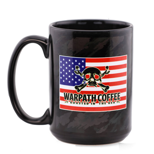 MK4 US Flag Mug Black