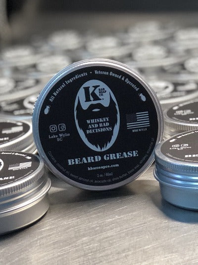 Whiskey & Bad Decisions Beard Grease (Spice, Vanilla)