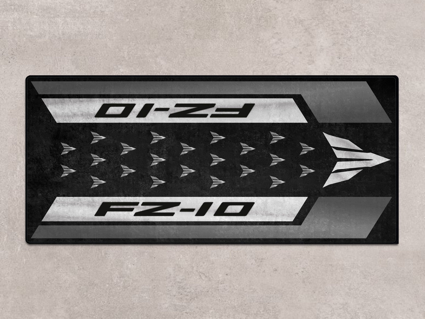 MPM Motorcycle Mat for Yamaha FZ-10 Yellow & Black - MM7256