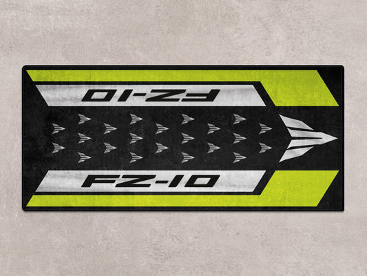 MPM Motorcycle Mat for Yamaha FZ-10 Yellow & Black - MM7256