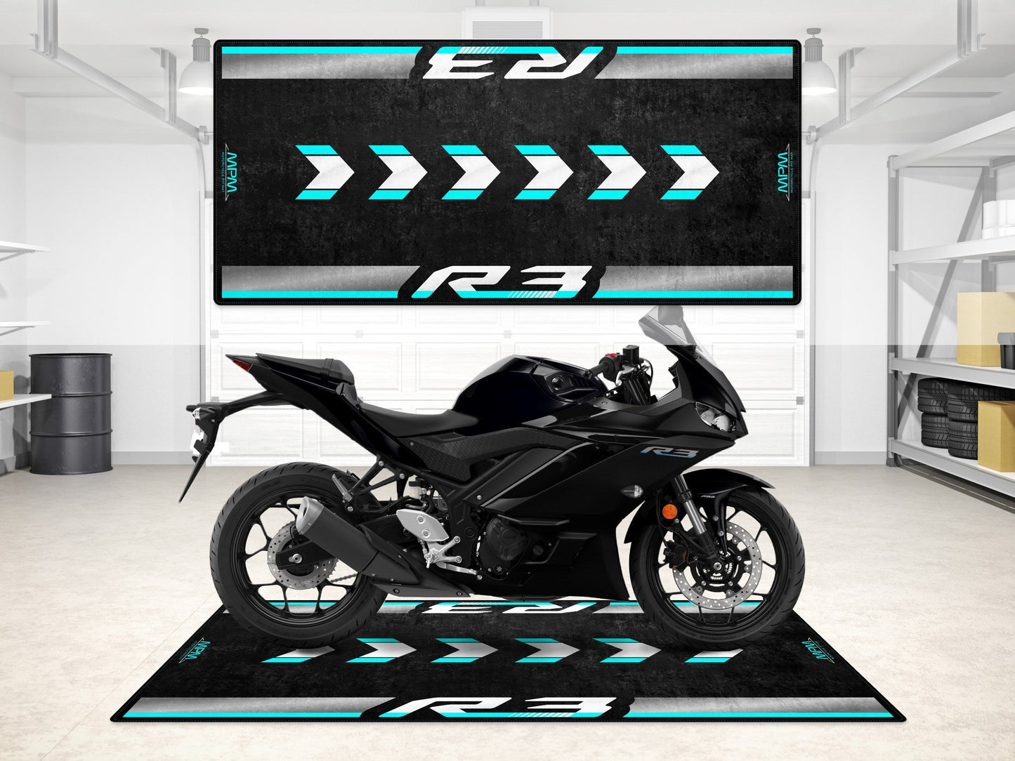 MPM Motorcycle Mat for Yamaha R3 - MM7114