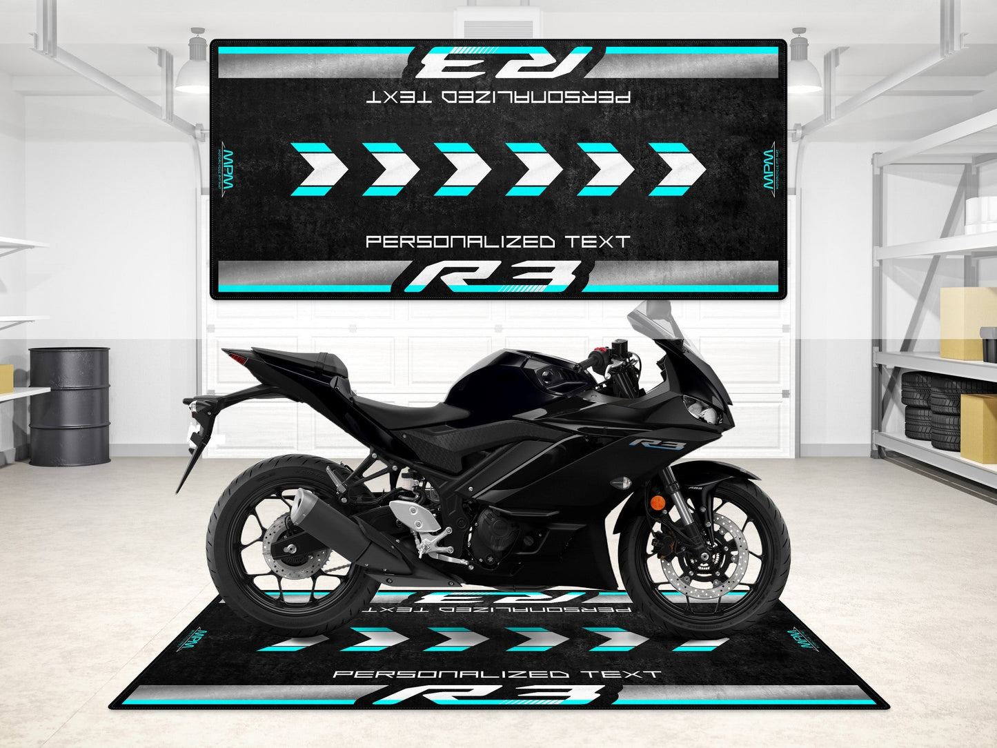 MPM Motorcycle Mat for Yamaha R3 - MM7114