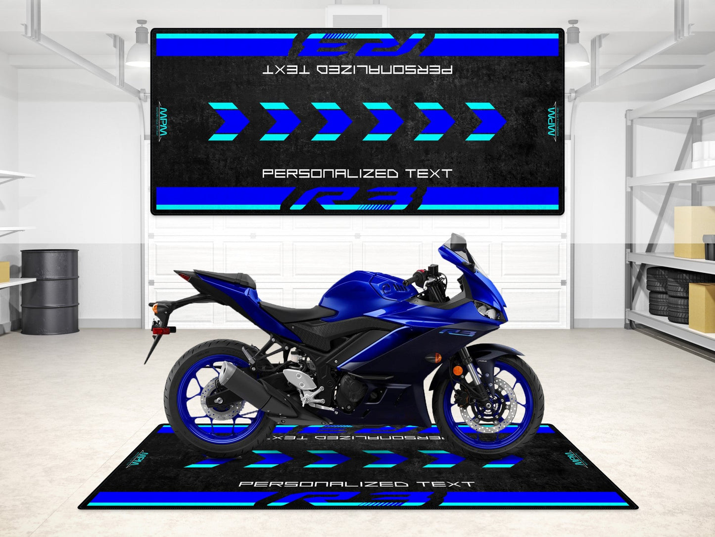 MPM Motorcycle Mat for Yamaha R3 - MM7114