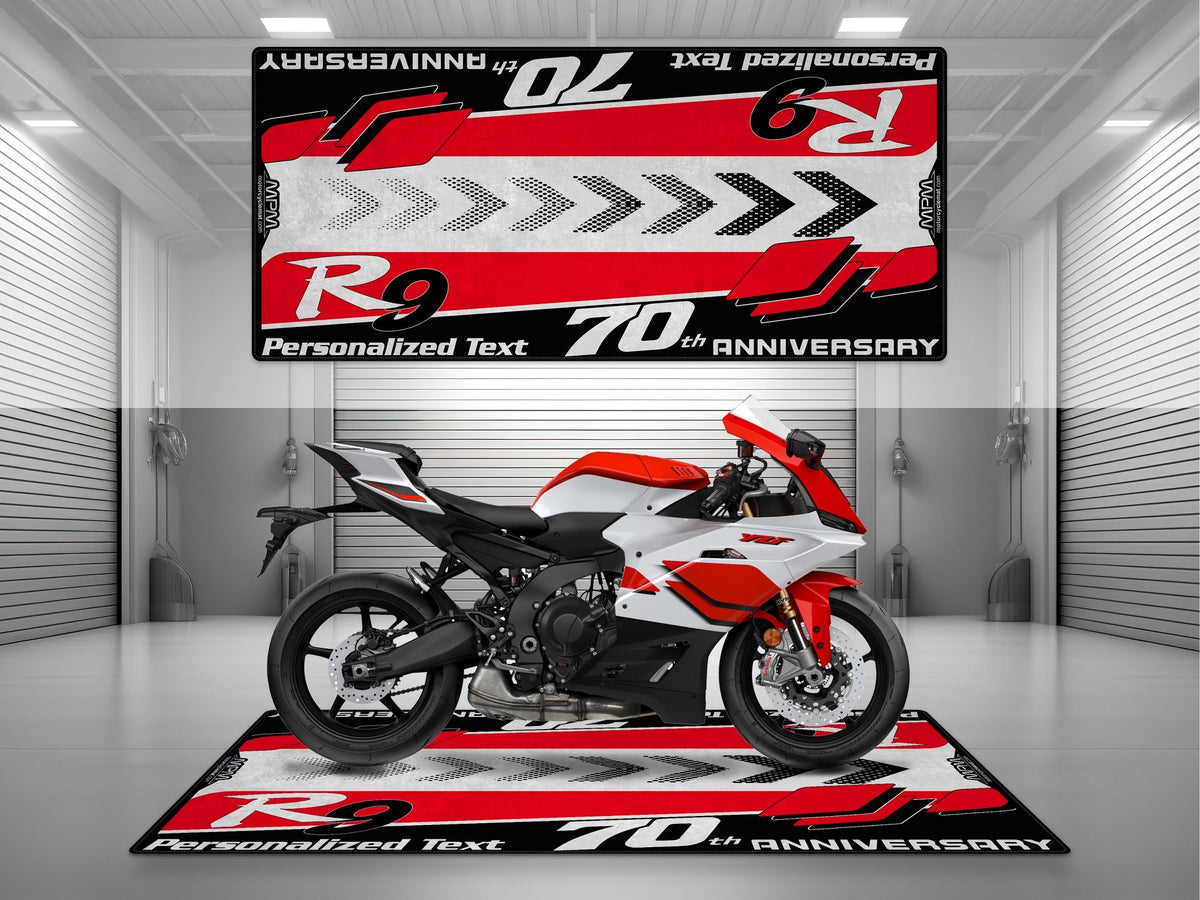 MPM Motorcycle Mat for Yamaha R9 70th Anniversary - U1408
