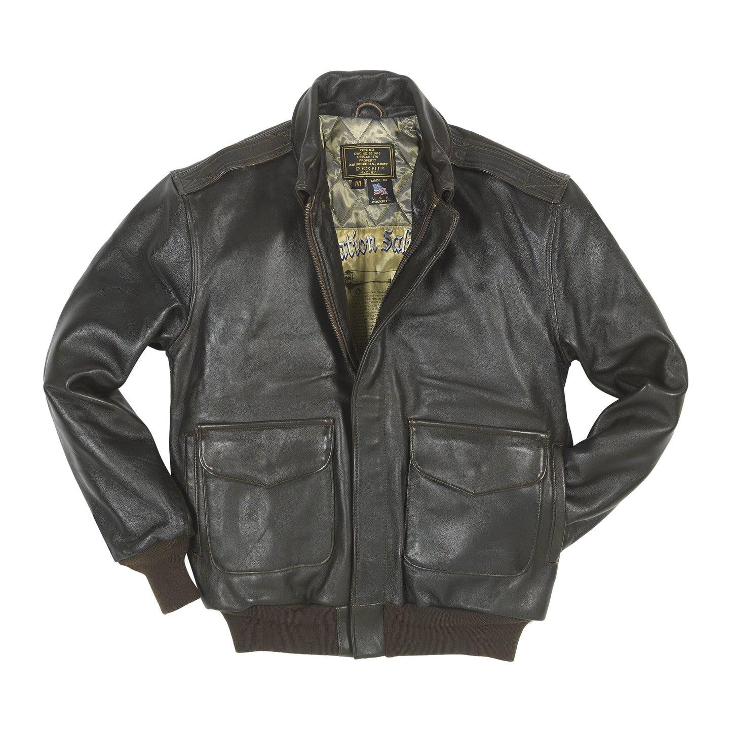 Men's Antique Lambskin Leather Jacket Z2567MM in Brown